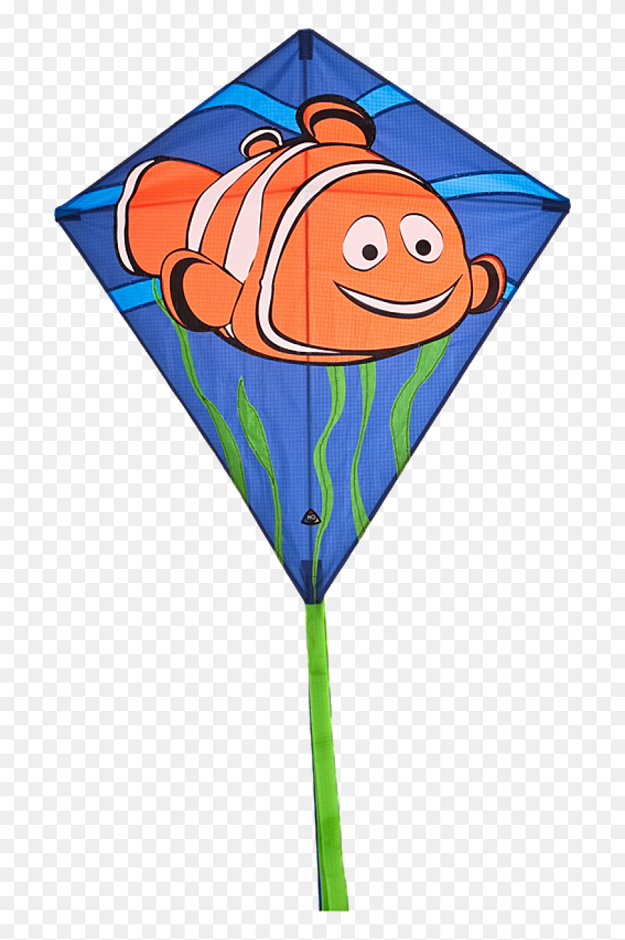Eddy Clownfish Diamond Shop - Drawing Of A Design Kite Clipart