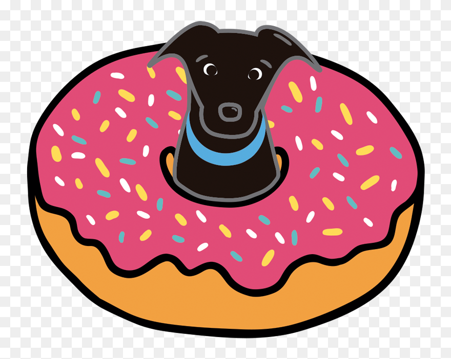 Dogs In Donuts Dogsindonuts - Dogs In Donuts Cartoon Clipart