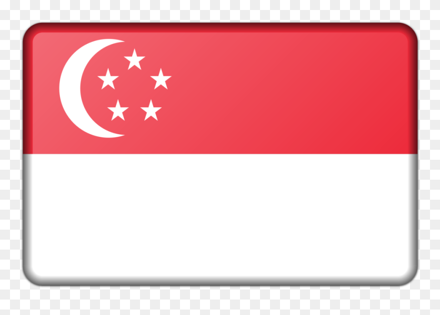 Line,sign,rectangle - Singapore Flag Cartoon Svg Clipart
