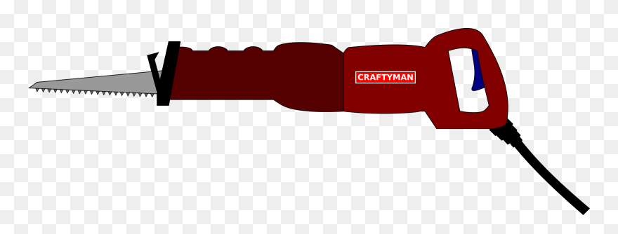 Hammer Clipart Saw - Reciprocating Saw Clipart - Png Download