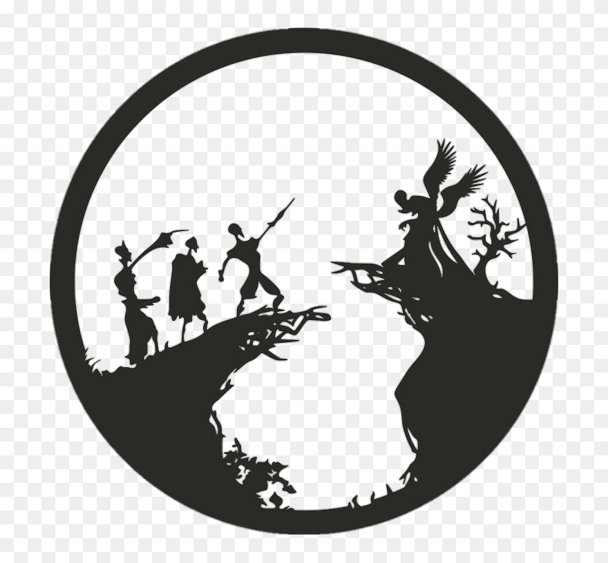 #harrypotter #potterhead #hp #pottermore #harrypotteredit - Tale Of The Three Brothers Silhouette Clipart