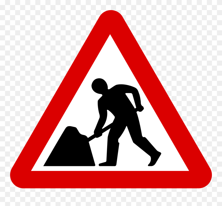 Road Signs Road Works Clipart