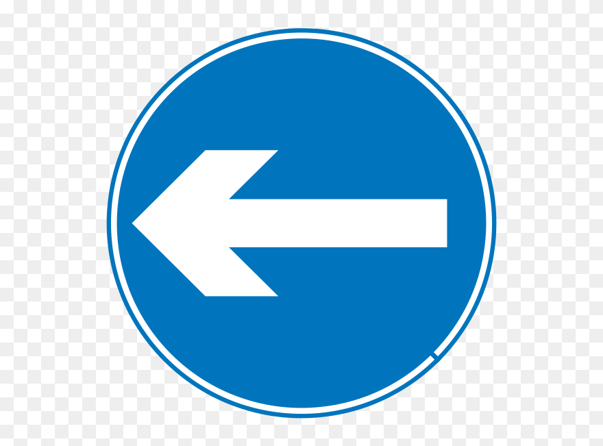 Transparent Windsock Clipart - Road Sign Arrow To Left - Png Download
