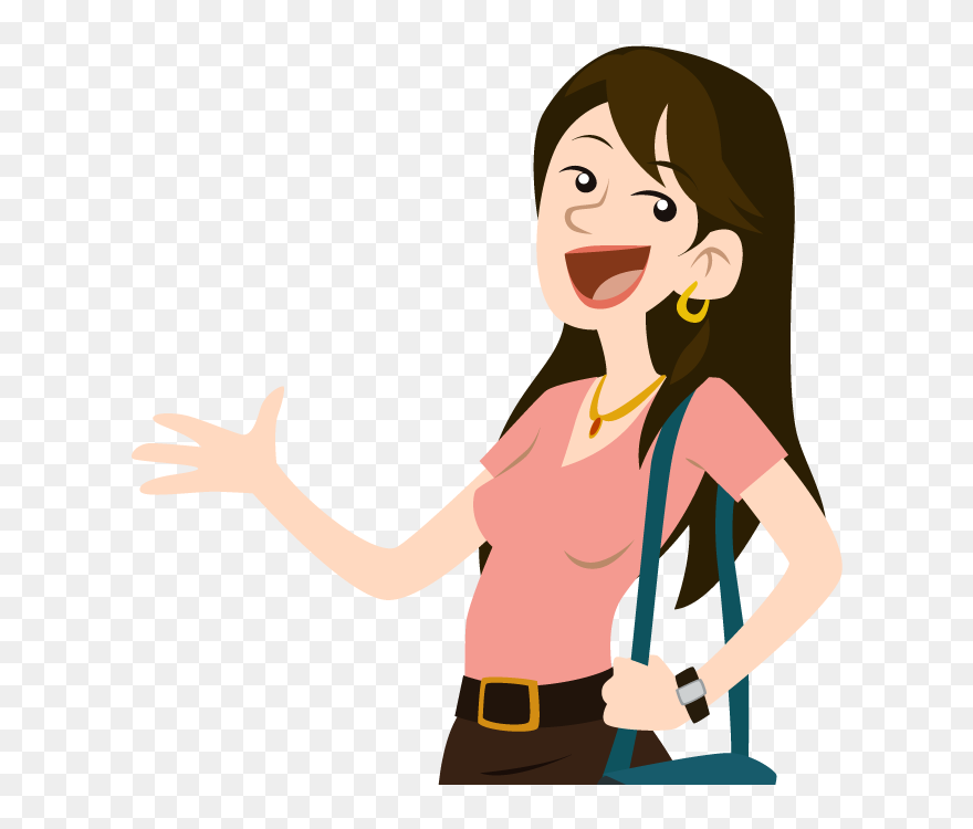 Girl Clipart Tourism, Girl Tourism Transparent Free - Cash On Delivery Steps - Png Download