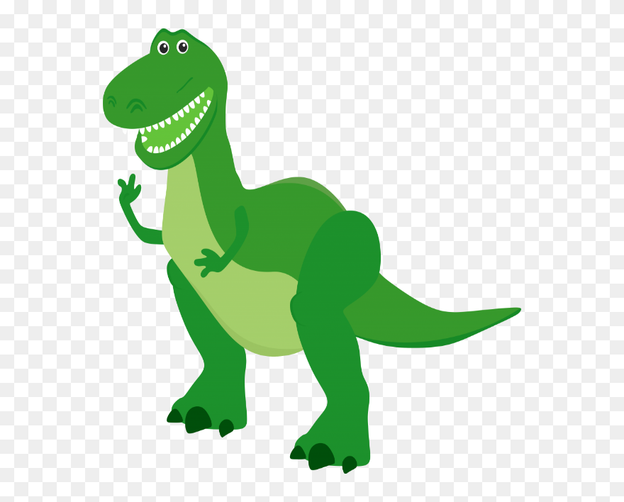 T Rex Clipart Toy Story Slinky Dog - Rex Toy Story Drawing - Png Download