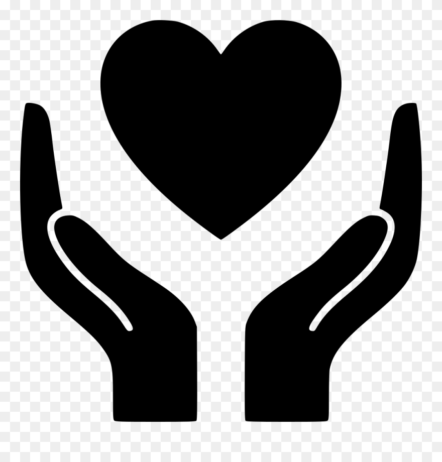 Computer Icons Hand Heart Image Vector Graphics - Heart And Hands Icon Clipart