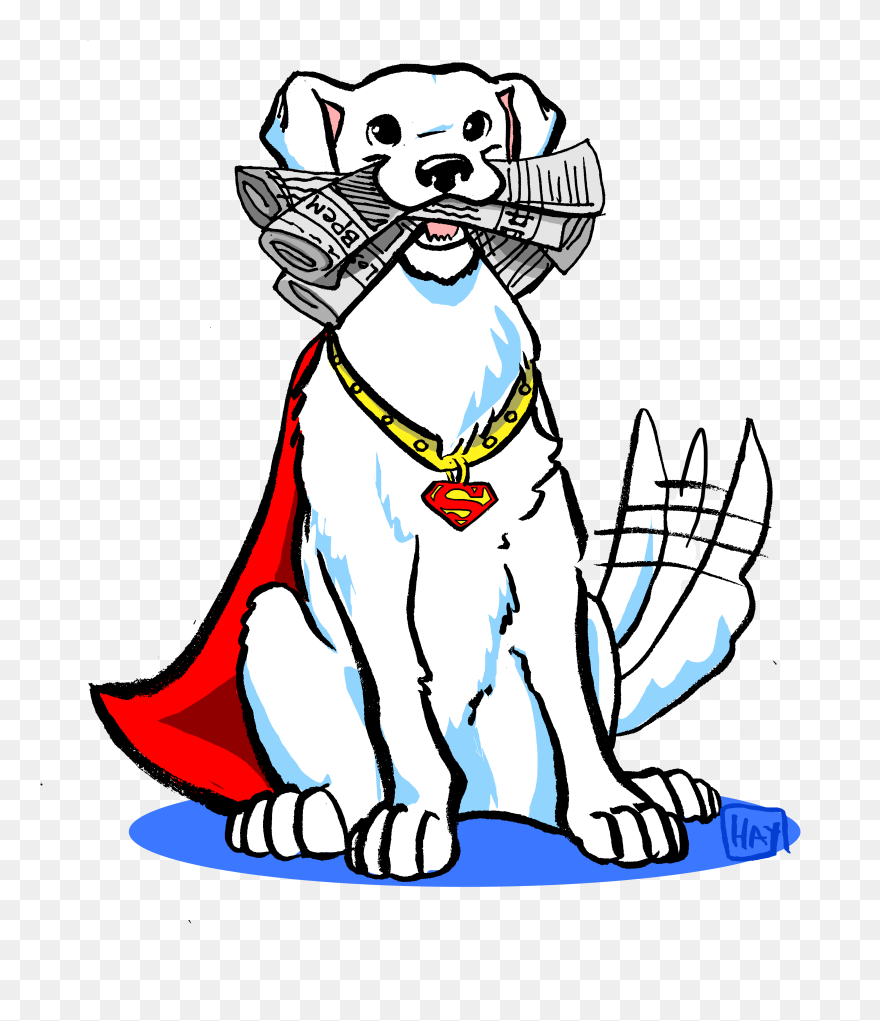 Superman Logo Clipart Supe Dog - Cartoon - Png Download
