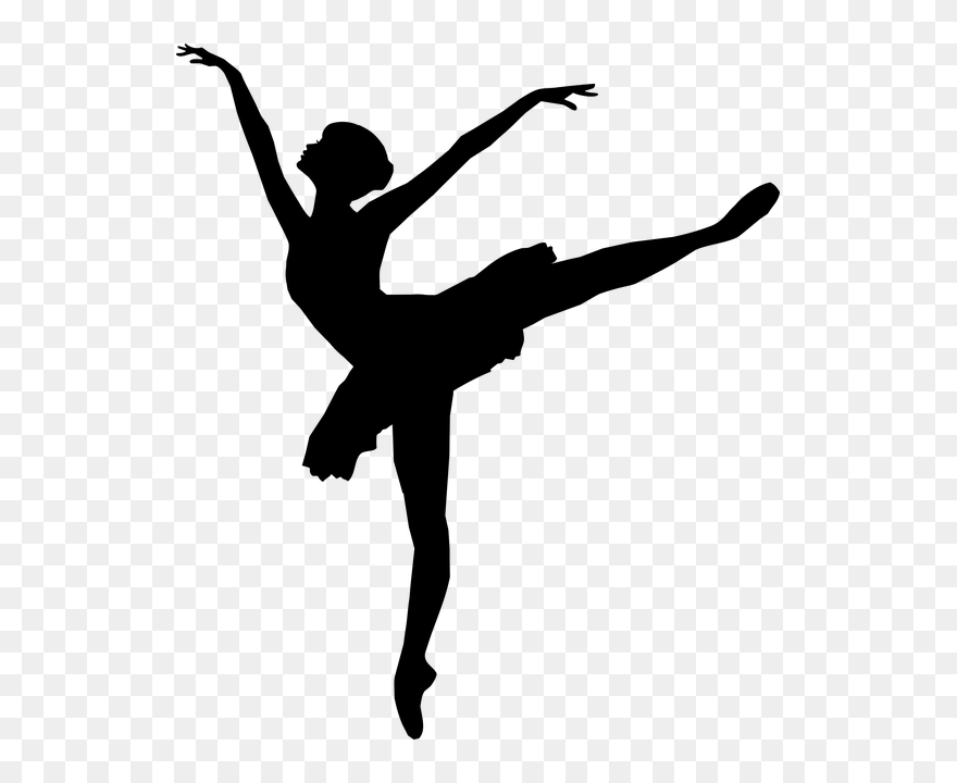 Mambo Dance Clipart Png Ballerina Ballet Dance Free - Silueta Bailarina De Ballet Transparent Png
