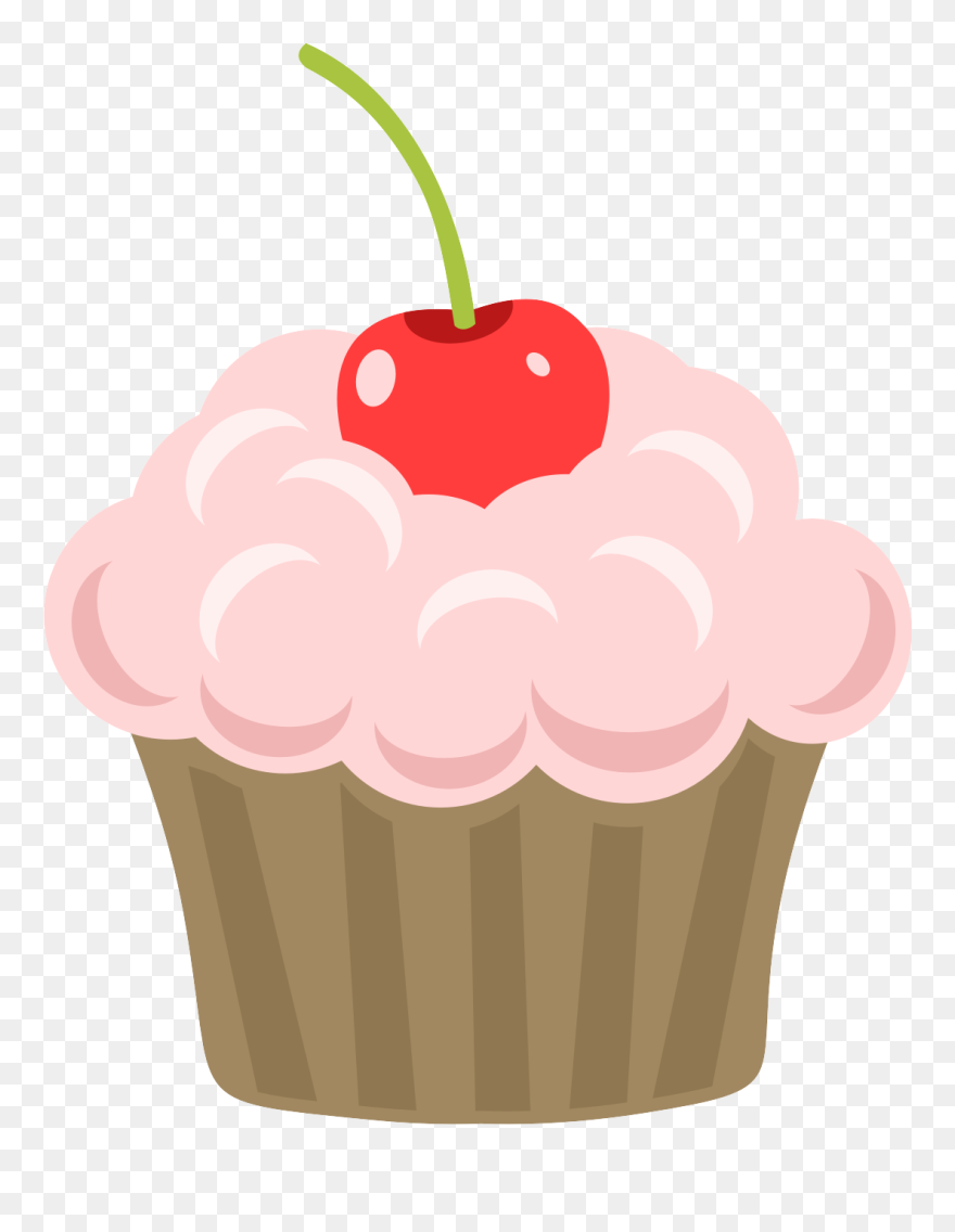 Cupcake Tree Clipart Svg Stock Free Printable Cupcake - Cupcake Design Clipart - Png Download