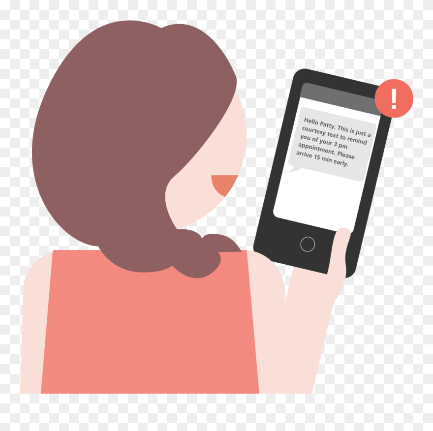 Important Clipart Appointment Reminder - Sms Reminder Clipart - Png Download