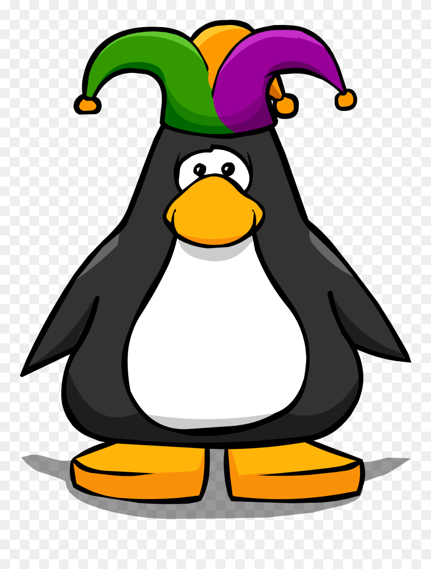 Jester Png Image - Red Club Penguin Transparent Clipart