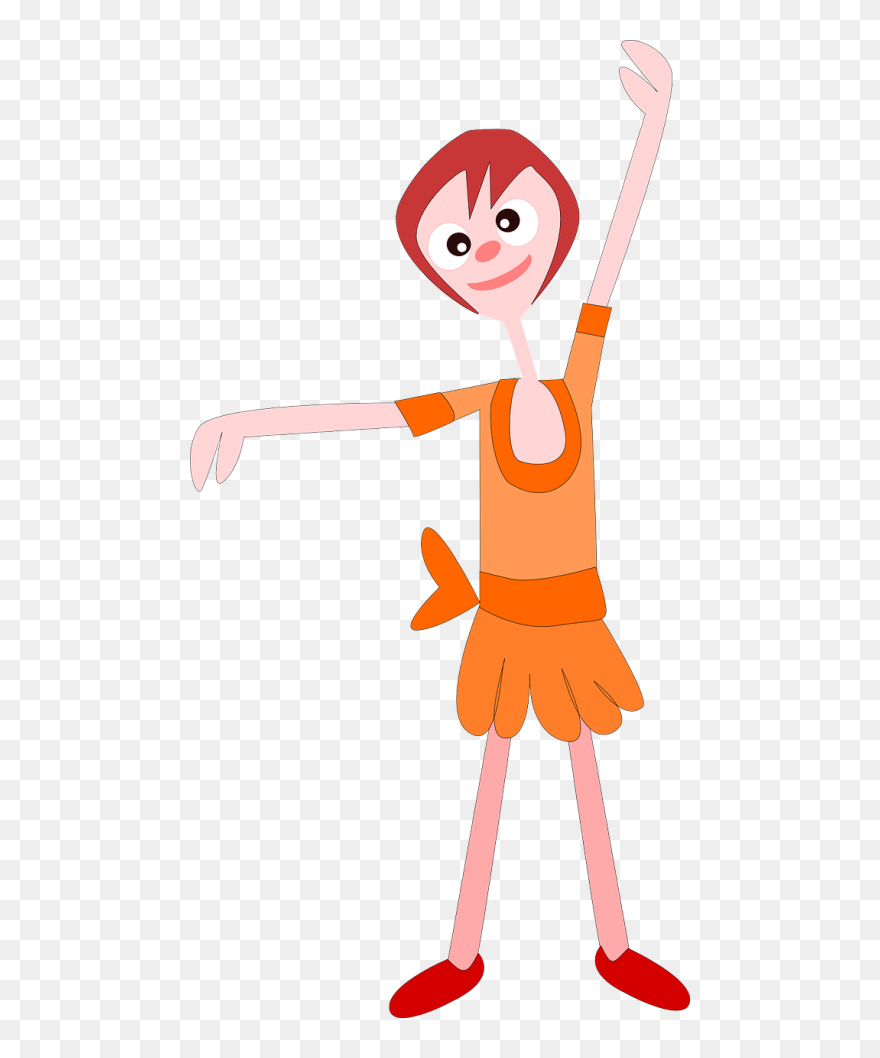 Ballet Girl Dancing - Niña Bailando Png Clipart
