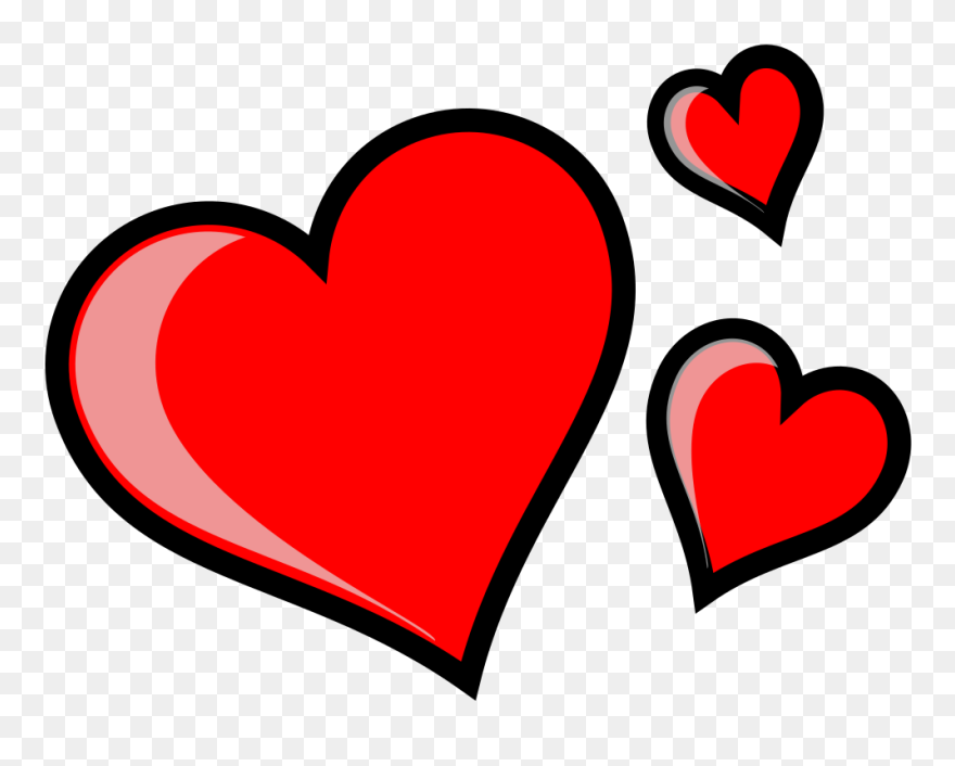 Heart Red Three Clipart - Png Download