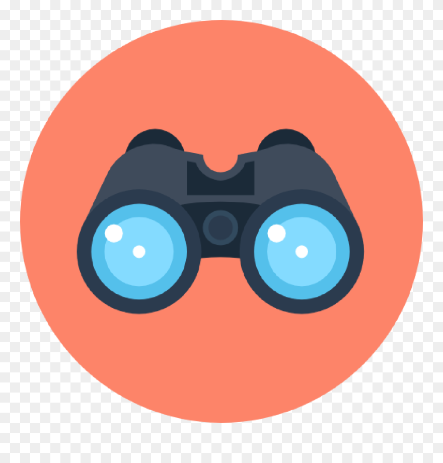 Transparent Computer Icons Png - Binoculars Icon Png Transparent Clipart