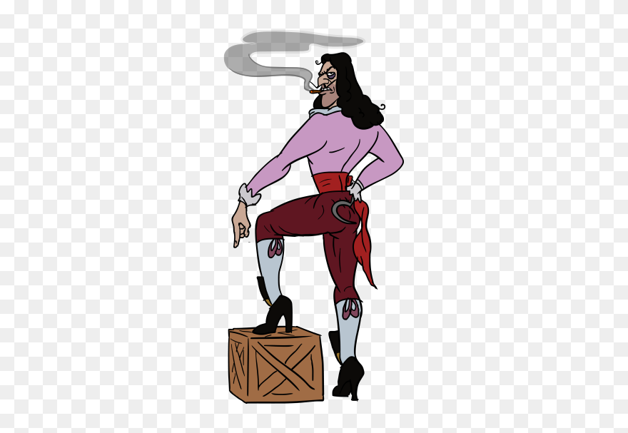 Crocodile Clipart Captain Hook"s - Captain Hook Fan Art - Png Download