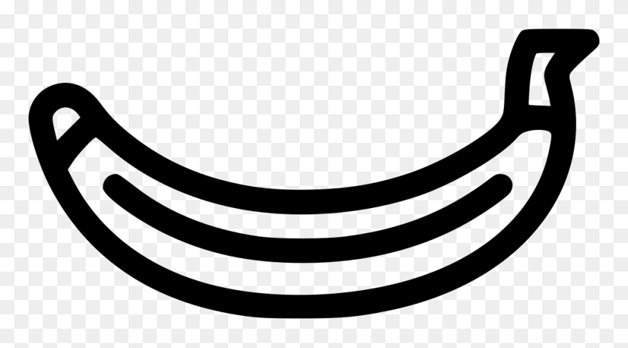 Banana - Banana Shape Png Clipart