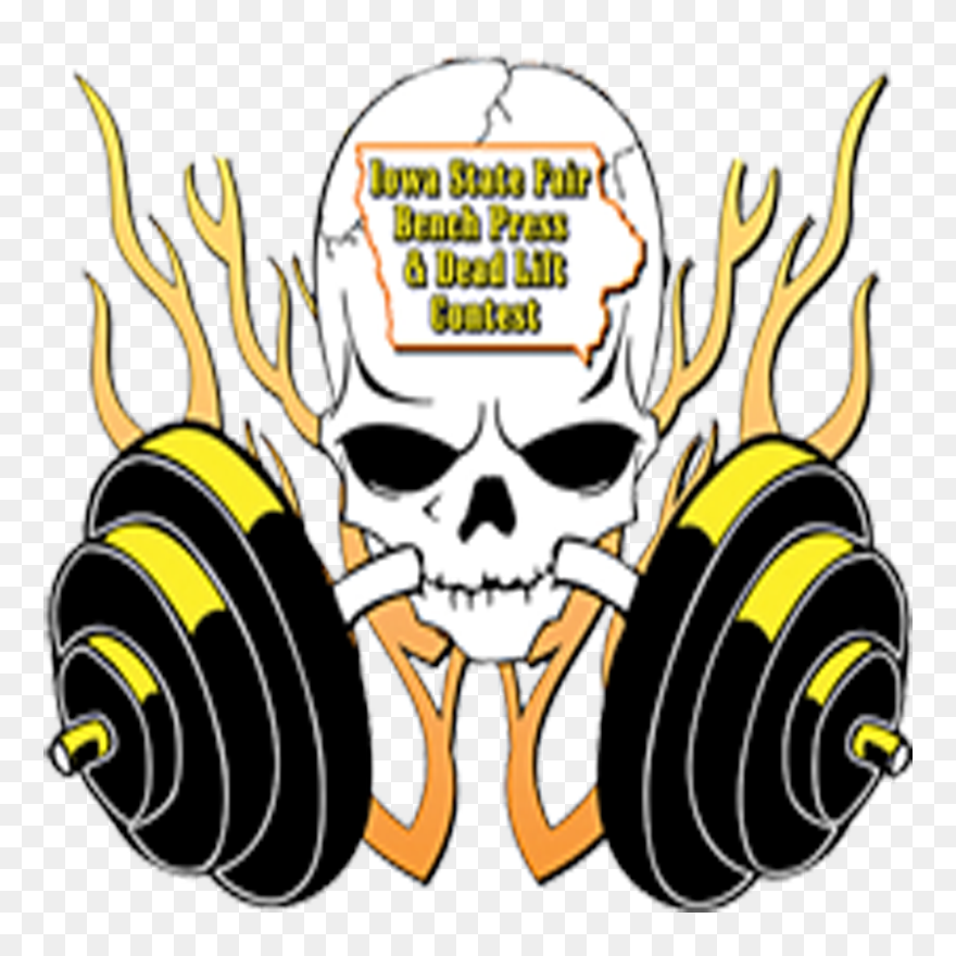 Small T Shirt Black - Powerlifting Clipart