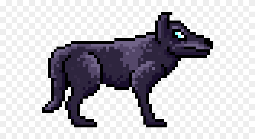 Wolf Pixel Art Clipart