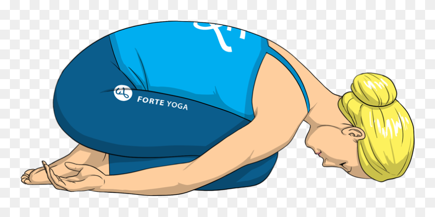 Child Pose Yoga Png Clipart