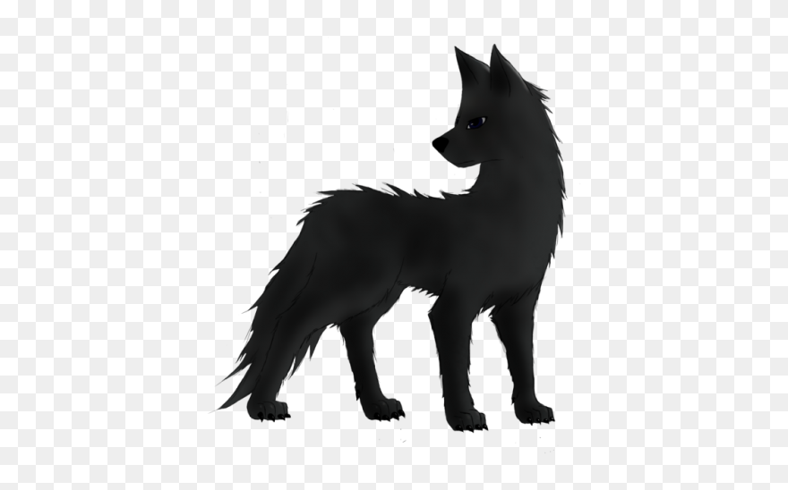 Black Wolf Drawing Easy Clipart