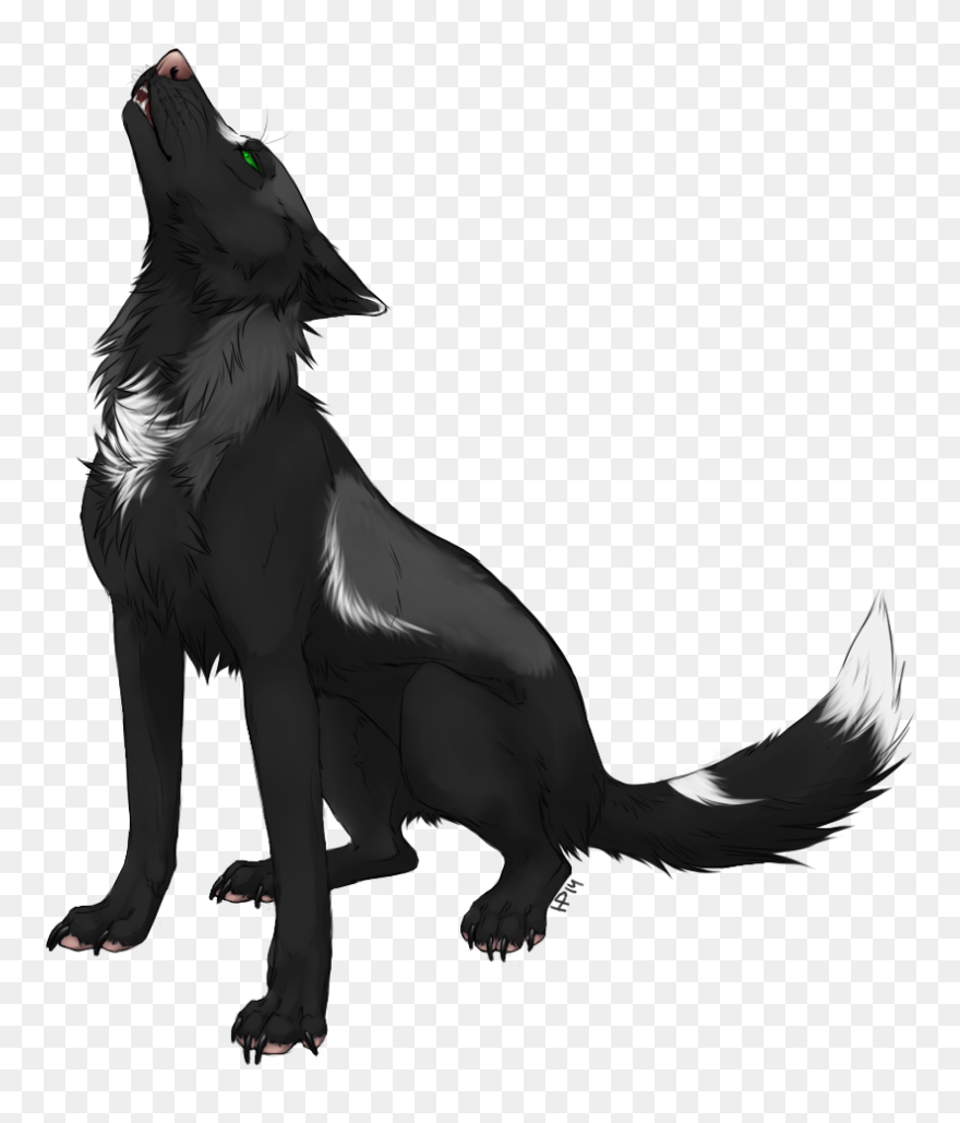 Drawing Wolfs Growl Transparent Png Clipart Free Download - Colorful Anime Wolves