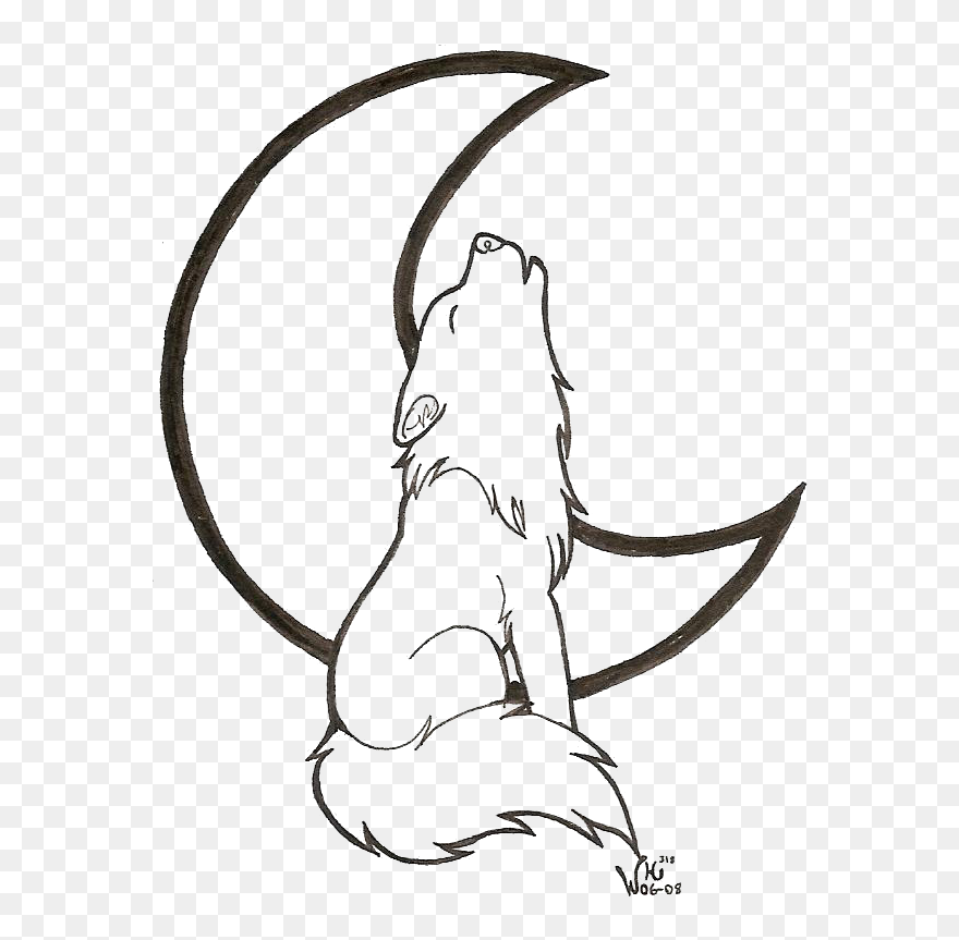 Line Art Wolf Head - Wolf Coloring Pages Easy Clipart