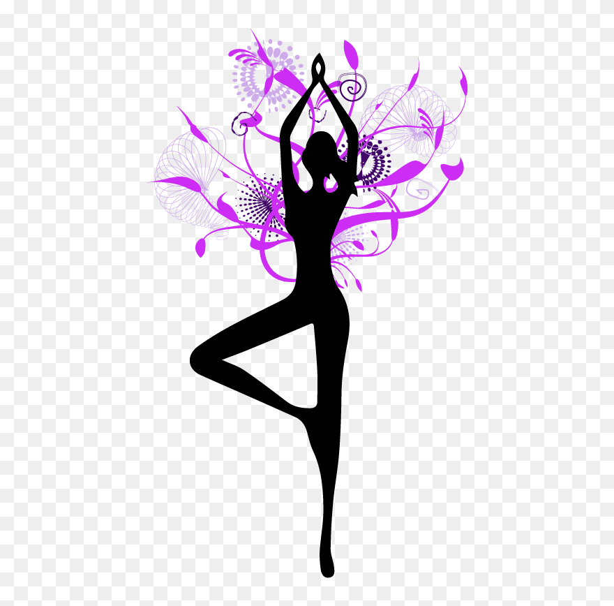 Clipart Yoga Tree Pose - Png Download