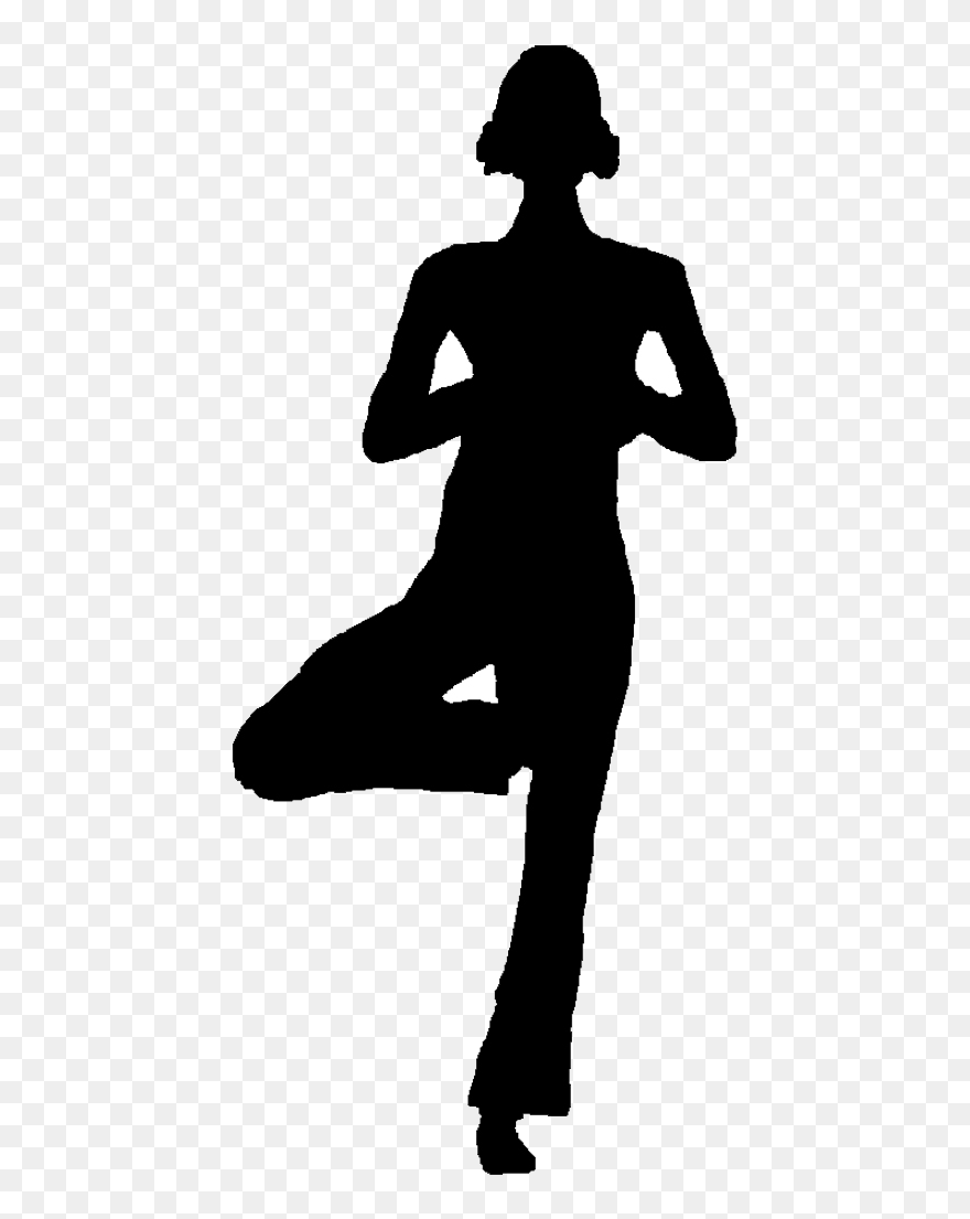 Bikram Yoga Exercise Silhouette Namaste - Yoga Clipart