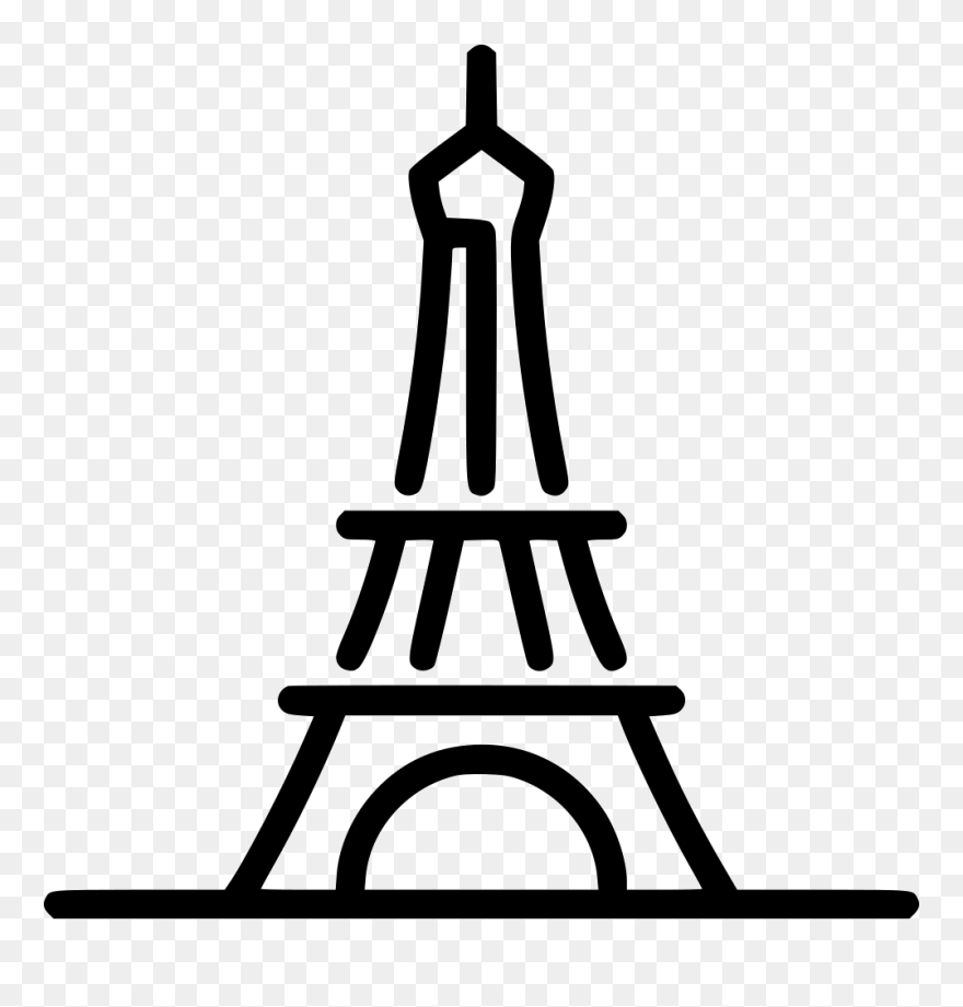 Eiffel Tower - Eiffel Tower Icon Svg Clipart