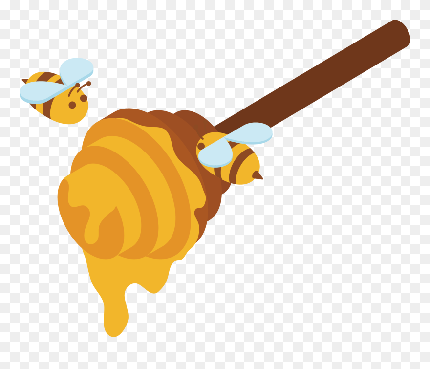 Insect Clipart Honey Bee - Png Download