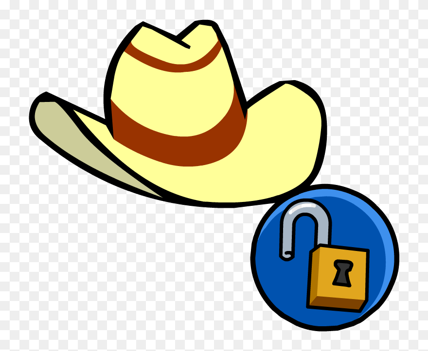Tan Cowboy Hat - Club Penguin Pumpkin Head Clipart