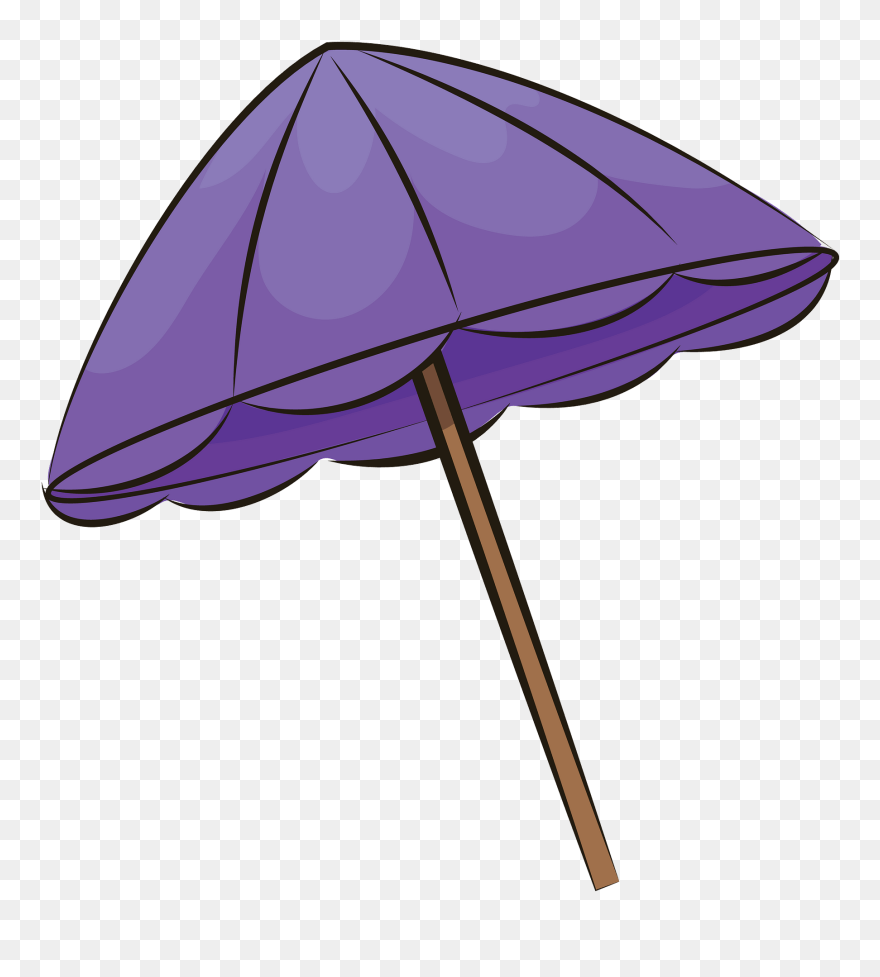 Purple Umbrella Clipart - Umbrella Clipart - Png Download