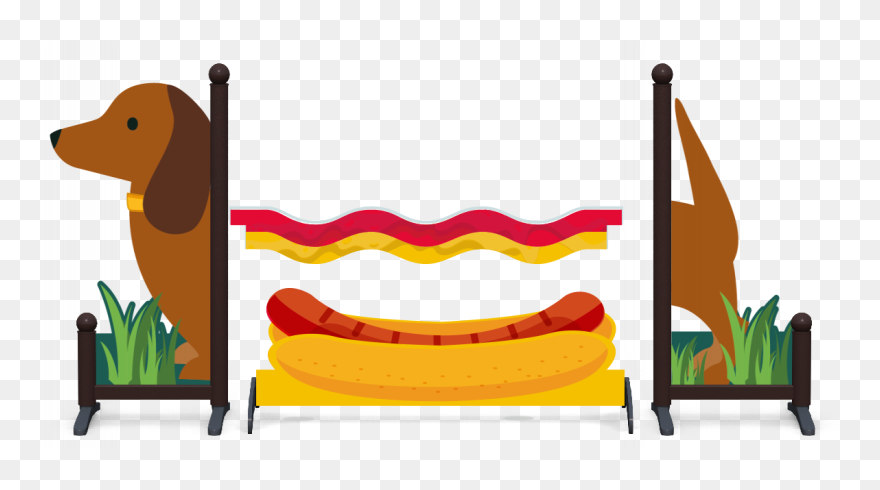 Sausage Dog Jump - Sausage Dog Show Jump Clipart