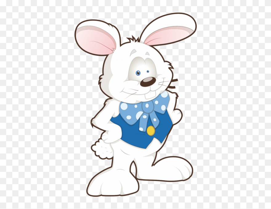 Transparent Easter Bunny Bugs Bunny Hare Flower For - Cartoon Clipart
