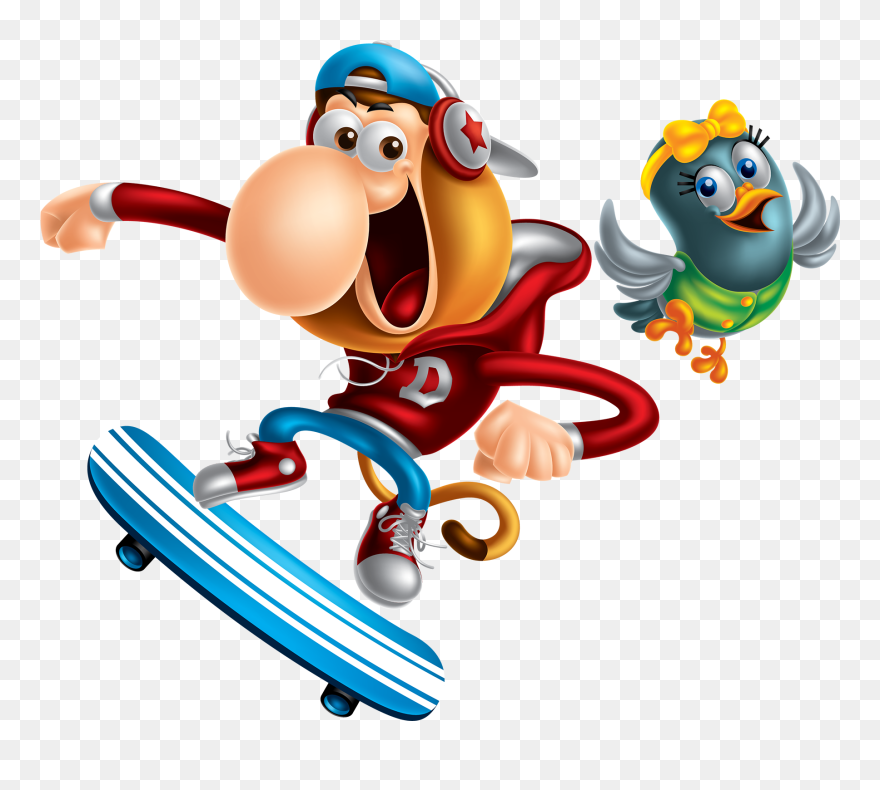 Boogers Clipart Svg Free Stock Monkey Boogers - Proboscis Monkey Cartoon Characters - Png Download