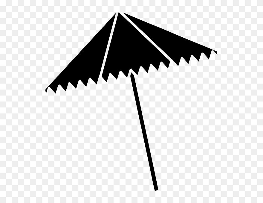 Black Beach Umbrella Png Clipart