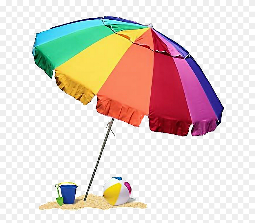 Transparent Beach Umbrella Clipart - Beach Umbrella - Png Download