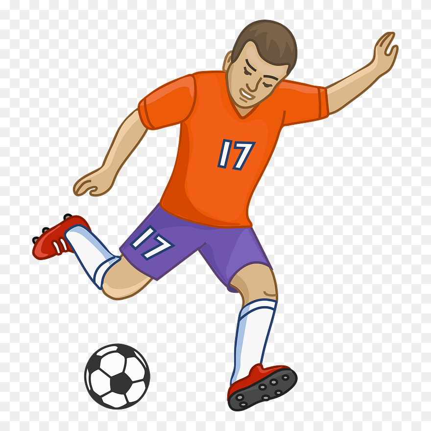 Soccer Player Clipart - Png Download