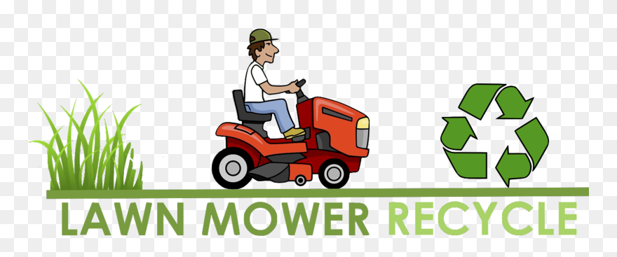 Riding Lawn Mower Recycling Clipart