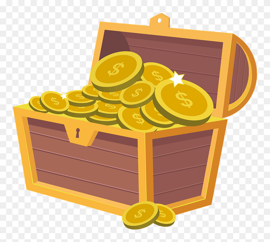 Money 3221936 Clipart - Treasure Clip Art - Png Download
