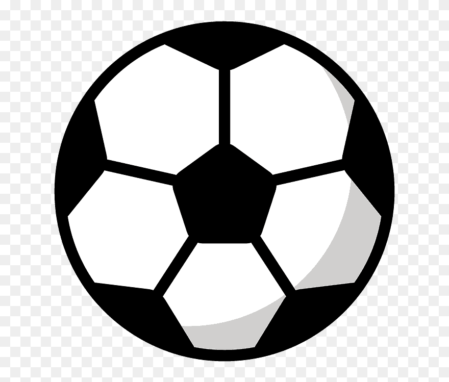 Soccer Ball Emoji Clipart - Transparent Soccer Ball Vector - Png Download
