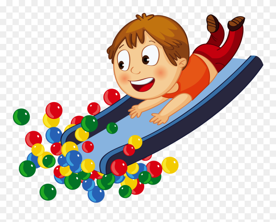 Snorkel Drawing Cartoon Girl - Kids Play Amusement Park Clipart