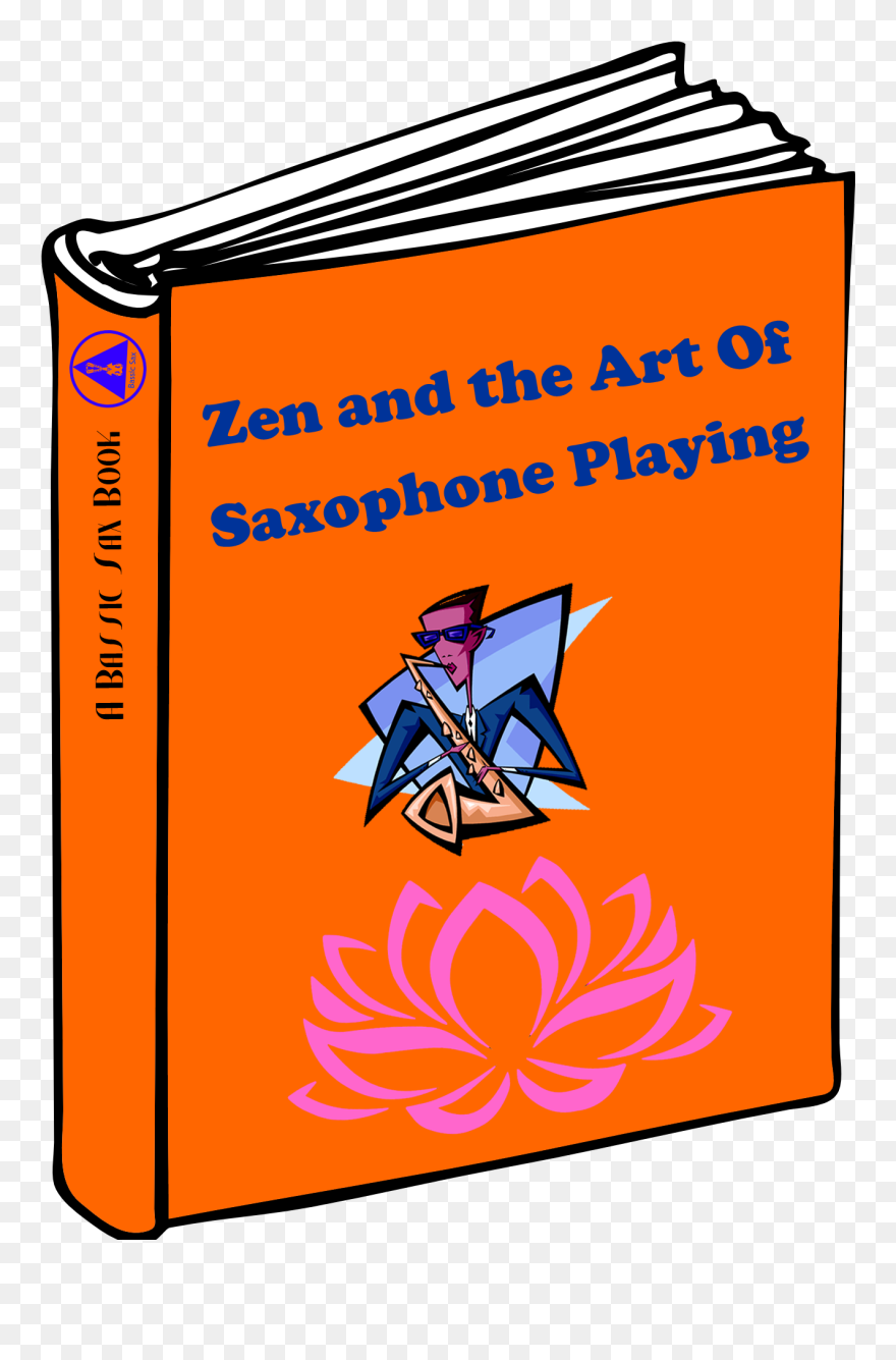 Zen And The Art Of Saxophone Playing, Lotus Flower, - Blank Book Cover Clipart - Png Download