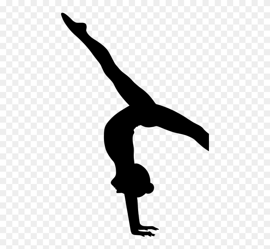 Transparent Gymnast Clip Art - Transparent Background Gymnast Silhouette - Png Download