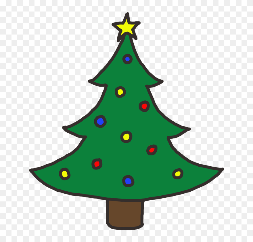Clipart Christmas Tree - Png Download