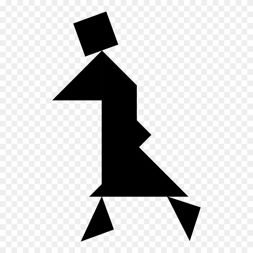 Samurai Con El Tangram Clipart