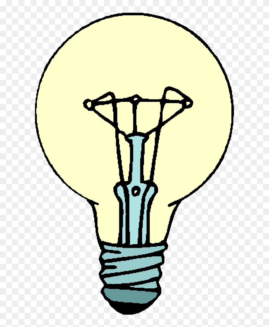 Onlinelabels Clip Art - Light Bulb Clipart - Png Download