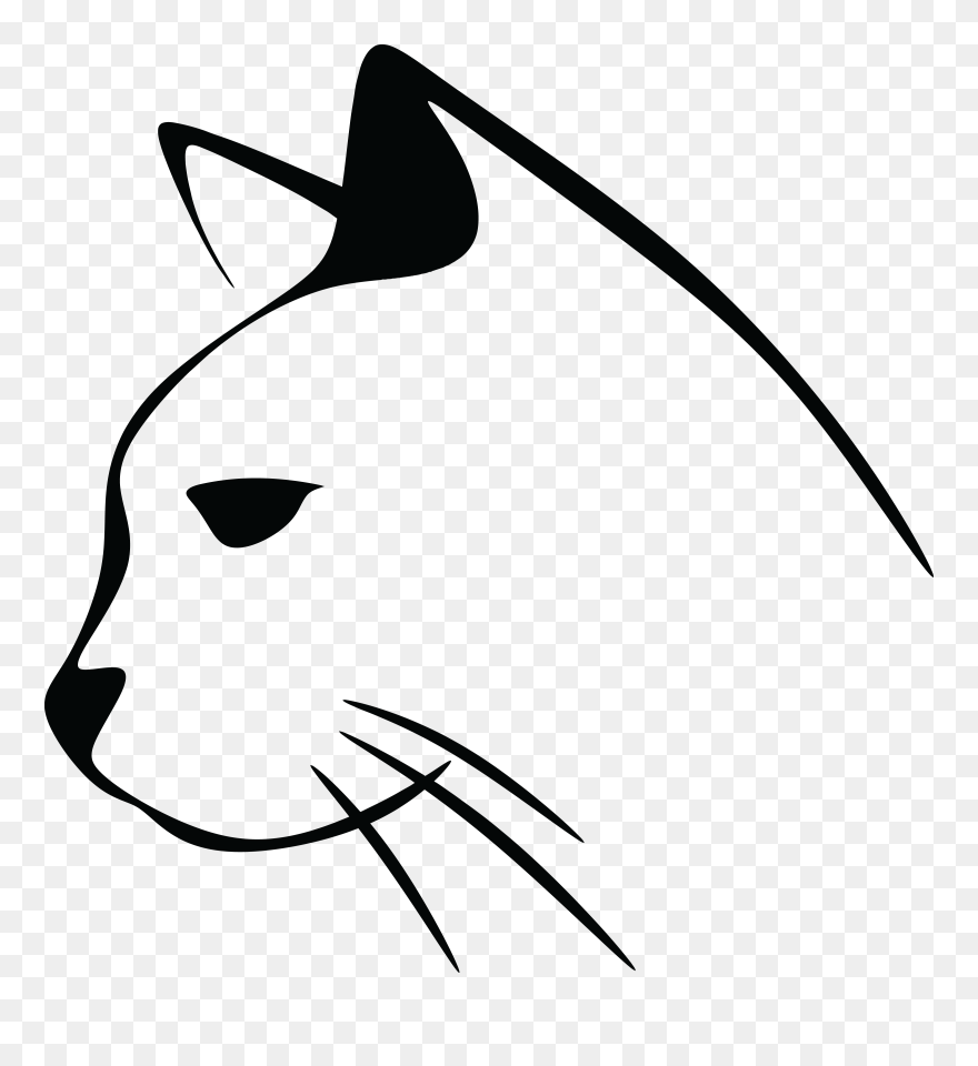 Transparent Cat Clip Art - Cat Head Clipart - Png Download