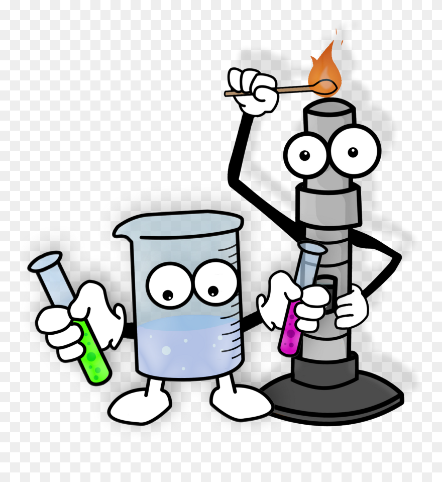 Lab Clipart Physical Science - Bunsen Burner Safety Cartoon - Png Download