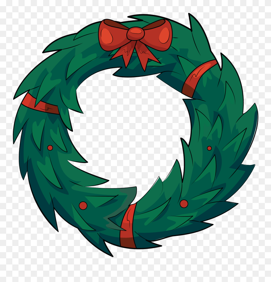 Corona De Navidad Dibujo Clipart